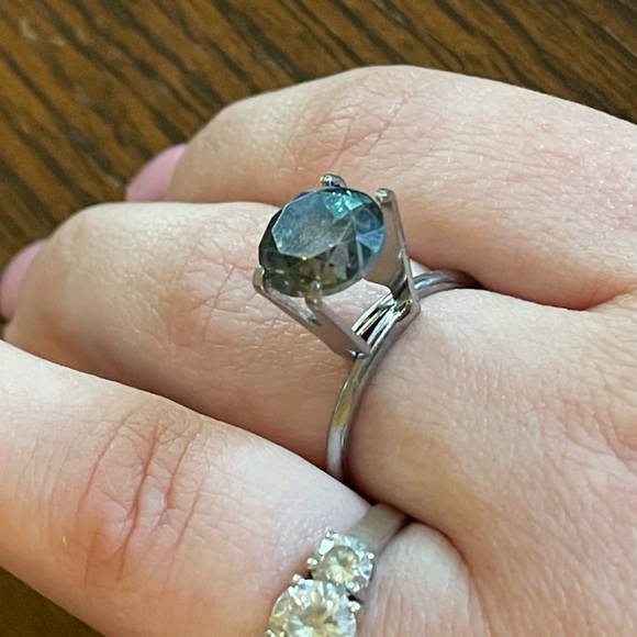 3.60CTW Genuine Natural Greenish-Blue Diamond SI3/Fancy • RETAIL $14,527USD - Picture 7 of 9